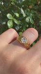 ART NOUVEAU 18CT GOLD & DIAMOND RING
