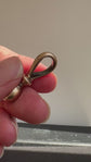 SUPERSIZED ANTIQUE 9CT GOLD LOCKING DOGCLIP