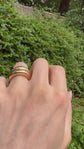VINTAGE 90’S PIAGET 18CT GOLD DOUBLE DOMED BAND RING