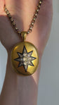 HUGE VICTORIAN DIAMOND STAR LOCKET