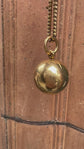 VICTORIAN 18CT GOLD ORB LOCKET WITH CONCEALED SPINNER FOB