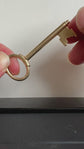 VINTAGE LARGE 9CT GOLD KEY PENDANT