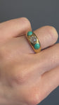VICTORIAN CHUNKY DIAMOND & TURQUOISE RING