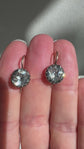 19TH CENTURY PASTE SINGLE STONE EARRINGS