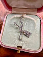 GEORGIAN DIAMOND BOW & ARROW PENDANT