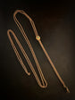 VICTORIAN 9CT GOLD CHAIN WITH TURQUOISE SLIDER
