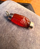 GEORGIAN CARNELIAN CLASPED HAND PENDANT