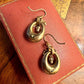 VICTORIAN 15CT PUFFY HOOP EARRINGS