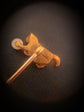 VICTORIAN 18CT GOLD CAT STICKPIN