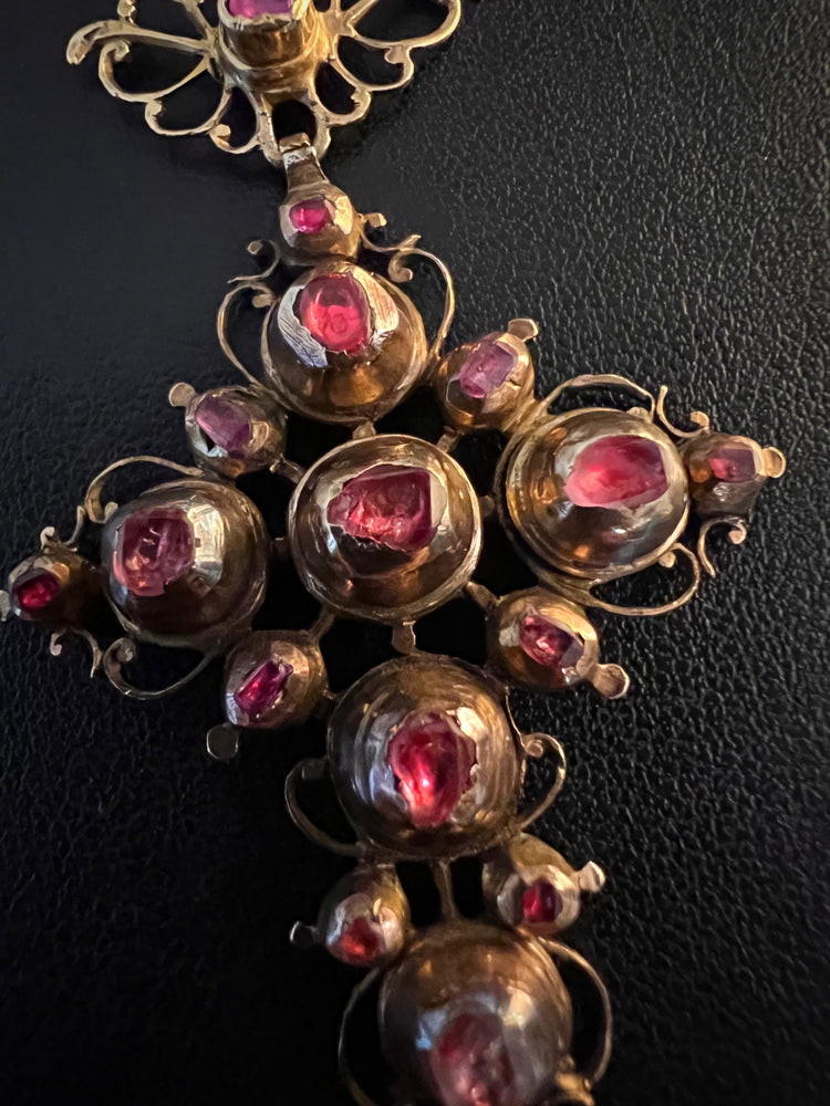 Cross Inside Ruby 18TH CENTURY FRENCH RUBY CROSS – The Old Cut