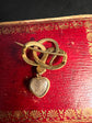 GEORGIAN ENAMEL SNAKE MOURNING BROOCH