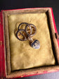 GEORGIAN ENAMEL SNAKE MOURNING BROOCH