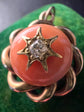 VICTORIAN CORAL & DIAMOND PENDANT
