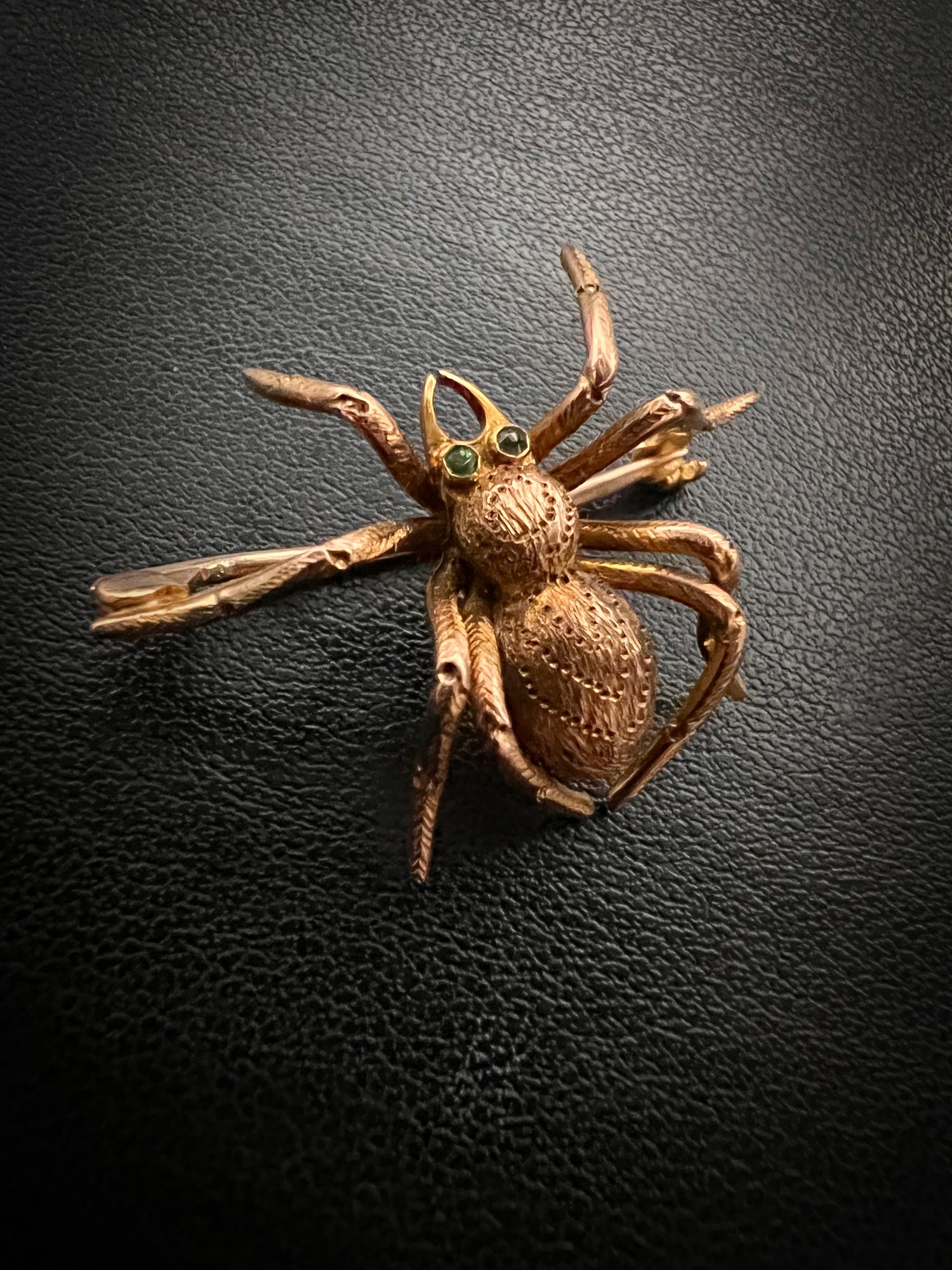 VICTORIAN 9CT GOLD SPIDER BROOCH The Old Cut