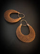 VICTORIAN HAIRWORK CREOLE EARRINGS