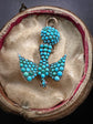 VICTORIAN TURQUOISE SAINT ESPRIT DOVE PENDANT