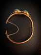 VICTORIAN HIGH CARAT GOLD & TURQUOISE BOMBE BANGLE