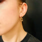 VICTORIAN 15CT PUFFY HOOP EARRINGS