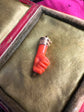 ANTIQUE CORAL HAND PENDANT