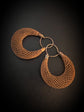 VICTORIAN HAIRWORK CREOLE EARRINGS