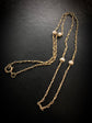 EDWARDIAN PEARL & 9CT GOLD CHAIN