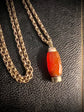 GEORGIAN CARNELIAN CLASPED HAND PENDANT