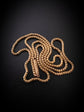 VICTORIAN 15CT GOLD SNAKE LINK CHAIN
