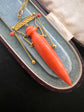 19TH CENTURY CORAL ETRUSCAN REVIVAL AMPHORA PENDANT