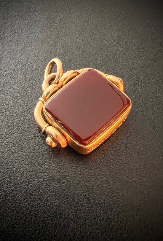 VICTORIAN 18CT GOLD FOB DATED 1887