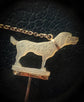 VICTORIAN DOG STICKPIN