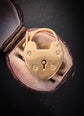 VICTORIAN 18CT GOLD HEART PADLOCK