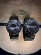 PAIR OF VICTORIAN WHITBY JET BANGLES
