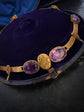 VICTORIAN 15CT GOLD & AMETHYST COLLAR