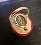 EDWARDIAN HARD STONE SCARAB RING