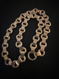 VICTORIAN 15CT GOLD STAR CUT OUT COLLAR NECKLACE