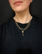 VICTORIAN 9CT GOLD CHAIN WITH TURQUOISE SLIDER