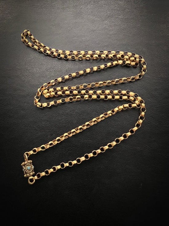 GEORGIAN HIGH CARAT CHAIN