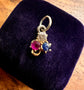 DIAMOND, SAPPHIRE & RUBY CLUB PENDANT