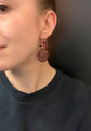 QUEEN ANNE EARLY 18TH CENTURY GARNET EARRINGS