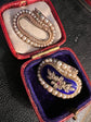 GEORGIAN DIAMOND, PEARL & ENAMEL SNAKE BROOCH
