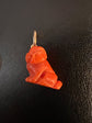 CORAL DOG PENDANT