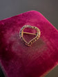 GEORGIAN GARNET WITCHES HEART BROOCH