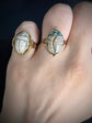 EDWARDIAN HARD STONE SCARAB RING