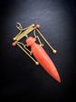 19TH CENTURY CORAL ETRUSCAN REVIVAL AMPHORA PENDANT