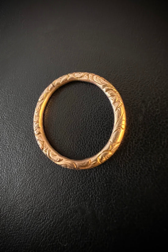 GEORGIAN 15CT GOLD SPLIT RING