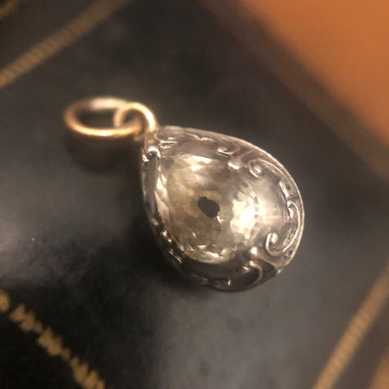 18TH CENTURY PASTE DROP PENDANT