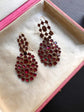 QUEEN ANNE EARLY 18TH CENTURY GARNET EARRINGS