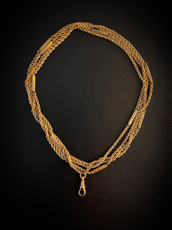 VICTORIAN PRINCE OF WALES LONGAURD CHAIN