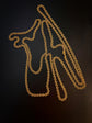 FRENCH 18CT GOLD ANTIQUE CHAIN
