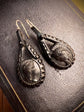 VICTORIAN WHITBY JET CAMEO EARRINGS